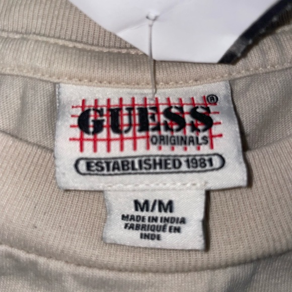 GUESS Originals Beige Graphic Tee - Picture 2 of 4